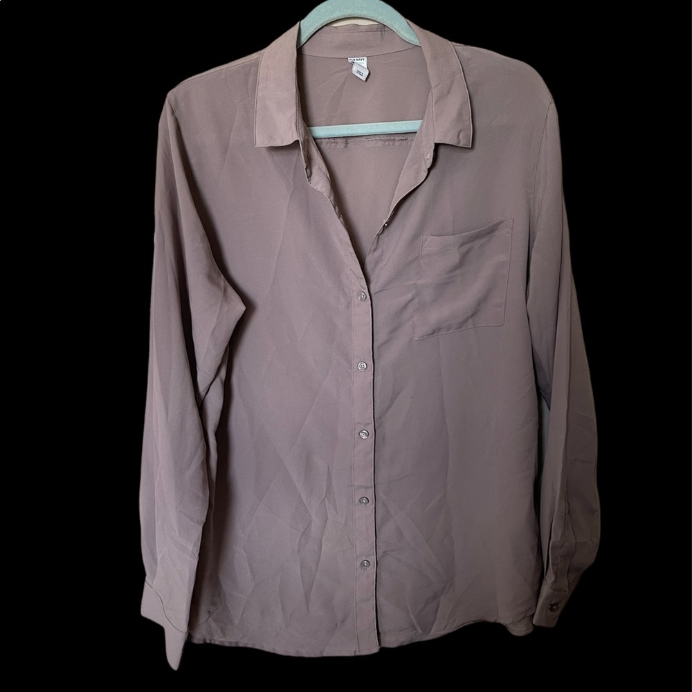 Old Navy taupe blouse